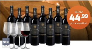 Bild von 8 Flaschen Casa Safra + 4 Schott&Zwiesel Gläser gratis nur 44,99€