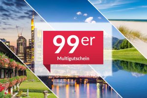 Bild von Die 99ers sind wieder da: Kurzurlaub zum Schnäppchenpreis! Perfektes Geschenk: Einlösbar in 100 Hotels!