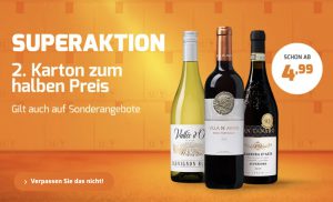 Bild von Weinvorteil Sale mit bis zu 50% Rabatt + 25% Gutschein auf Alles