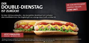 Bild von Kreutzers Double Dienstag: Einkaufswert als Guthaben komplett zurück ohne Limit!