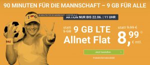 Bild von WinSIM 9 GB LTE Allnet Flat nur 8,99€ – monatlich kündbar