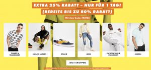 Bild von Asos Final Sale mit bis zu 80% Rabatt + 25% Rabatt Gutschein *nur heute