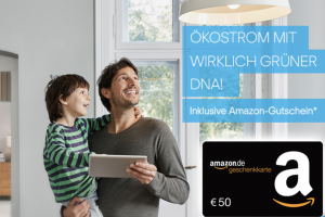Bild von Q Cells Strom und Gas Tarife mit 50€ Amazon Gutschein *auch monatlich kündbar