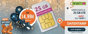 Bild von Telekom Green Data XL Spezial mit 25GB nur 14,99€