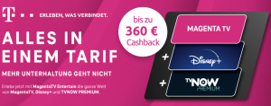 Bild von Telekom Magenta Zuhause mit bis zu 360€ Cashback