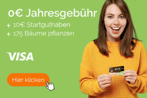 Bild von Nur für kurze Zeit: Shoppen, später zahlen und automatisch Bäume pflanzen – mit awa7, der ERSTEN GRÜNEN stets gebührenfreien Visa Karte!