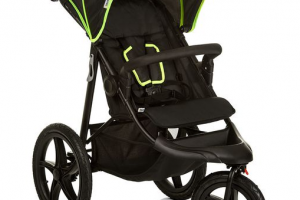 Bild von Hauck Sportwagen Runner mit Luftreifen – Black Neon Yellow