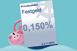 Bild von Dein kostenloses Festgeldkonto mit 0,15% Zinsen