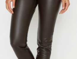 Bild von Lederimitathose dark chocolate