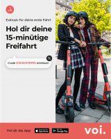 Bild von VOI – 15-Minuten-Fahrt kostenlos inklusive der Entsperrgebühr = Gutscheincode: ESCOOTER15