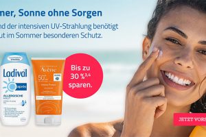 Bild von Sommer, Sonne ohne Sorgen: Spare bis zu 30% auf Marken-Sonnenschutzprodukte wie Ladival, Eucerin, Panthenol, Weleda uvm!