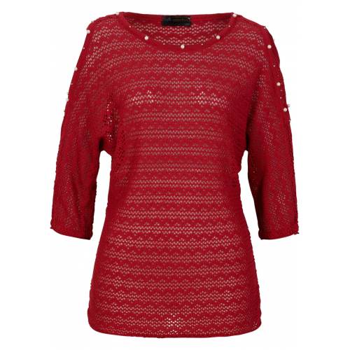 Produktbild von bonprix Cold-Shoulder-Pullover rot