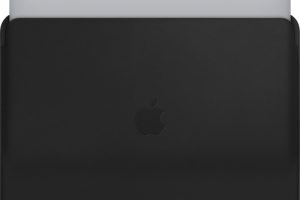 Bild von Apple MacBook Air / MacBook Pro 13.3″ Lederhülle, schwarz (MTEH2ZM/A)
