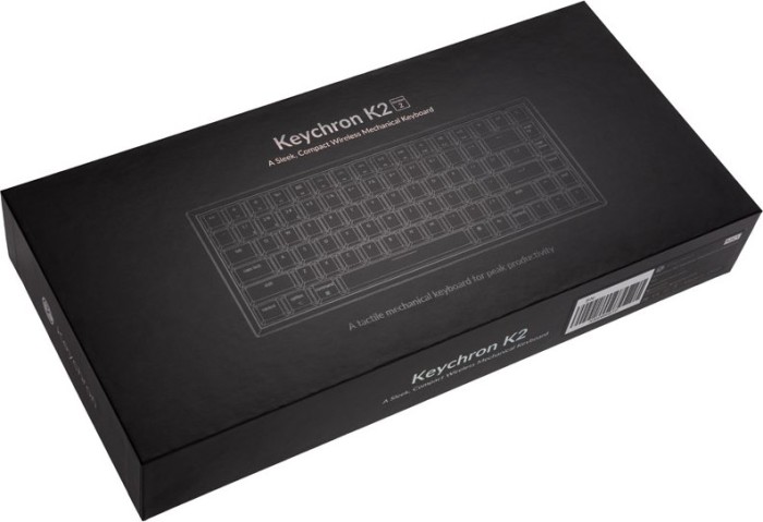 Produktbild von Keychron K2 V2, Aluminium, LEDs RGB, Gateron RED, hot-swap, USB/Bluetooth, DE (K2-C1H-DE)