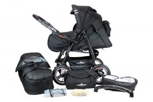 Bild von Kombikinderwagen Rio mit Wickeltasche und Fußsack