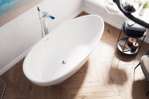 Bild von Freistehende Badewanne Iconic 180 Mineralguss Weiß glänzend