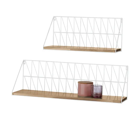 Produktbild von 2er-Set Wandregale, Metall