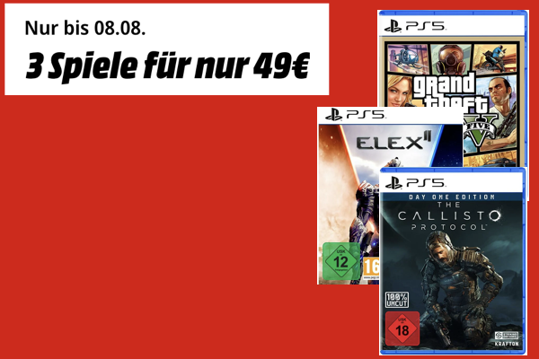 Bild von Super Gaming-Deal bei MediaMarkt – 3 Spiele für nur 49€!