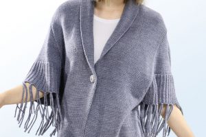Bild von BADER Strickjacke mit Fransenzier