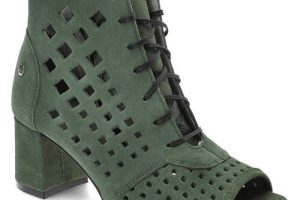 Bild von Grüne Stiefeletten Maciejka Bequeme Damen Lederschuhe