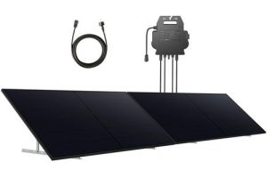Bild von Anker SOLIX Balkonkraftwerk (2× RS40P Panel 445W, Mikro-Wechselrichter 600W/800W, Bodenhalterungen)