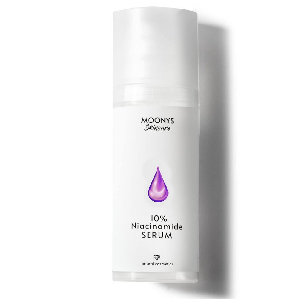 Bild von MOONYS® 10% Niacinamide Serum mit 5% Acetyl Glucosamine 50ml – Porenverfeinerndes Serum – Polyglutaminsäure – Niacinamid Booster als Gesichtsserum gegen unreine Haut
