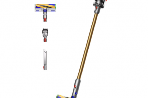 Bild von Dyson V12 Absolute (Gold) Dysons leichtester kabelloser Staubsauger mit einer hohen Saugkraft von 140 AW mit einem hocheffizienten HEPA-Filtersystem. 20% leichter als der Dyson V15 Detect