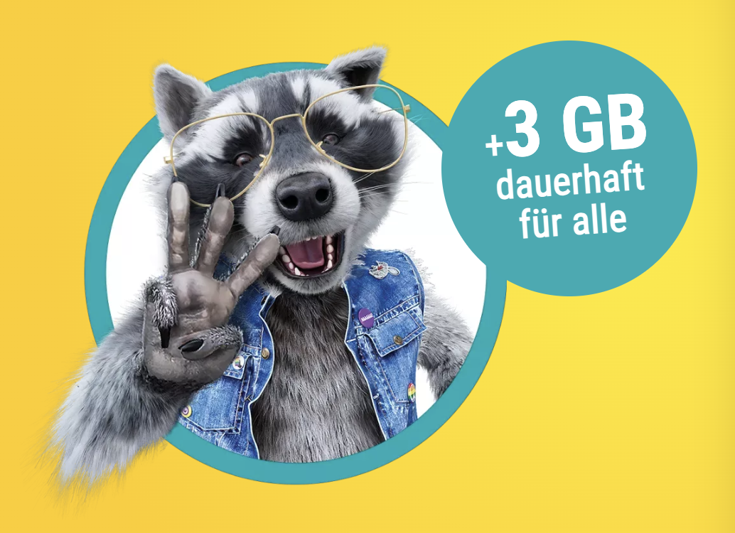Produktbild von Allnet-Flat + 3 GB  EXTRA geschenkt monatlich