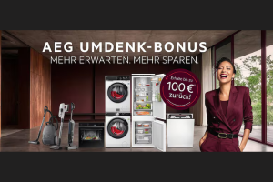 Bild von AEG UMDENK-BONUS: Erhalte bis zu 100€ zurück