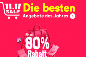 Bild von Die besten Angebote des Jahres: Bis zu 80% Rabatt am SINGLES DAY