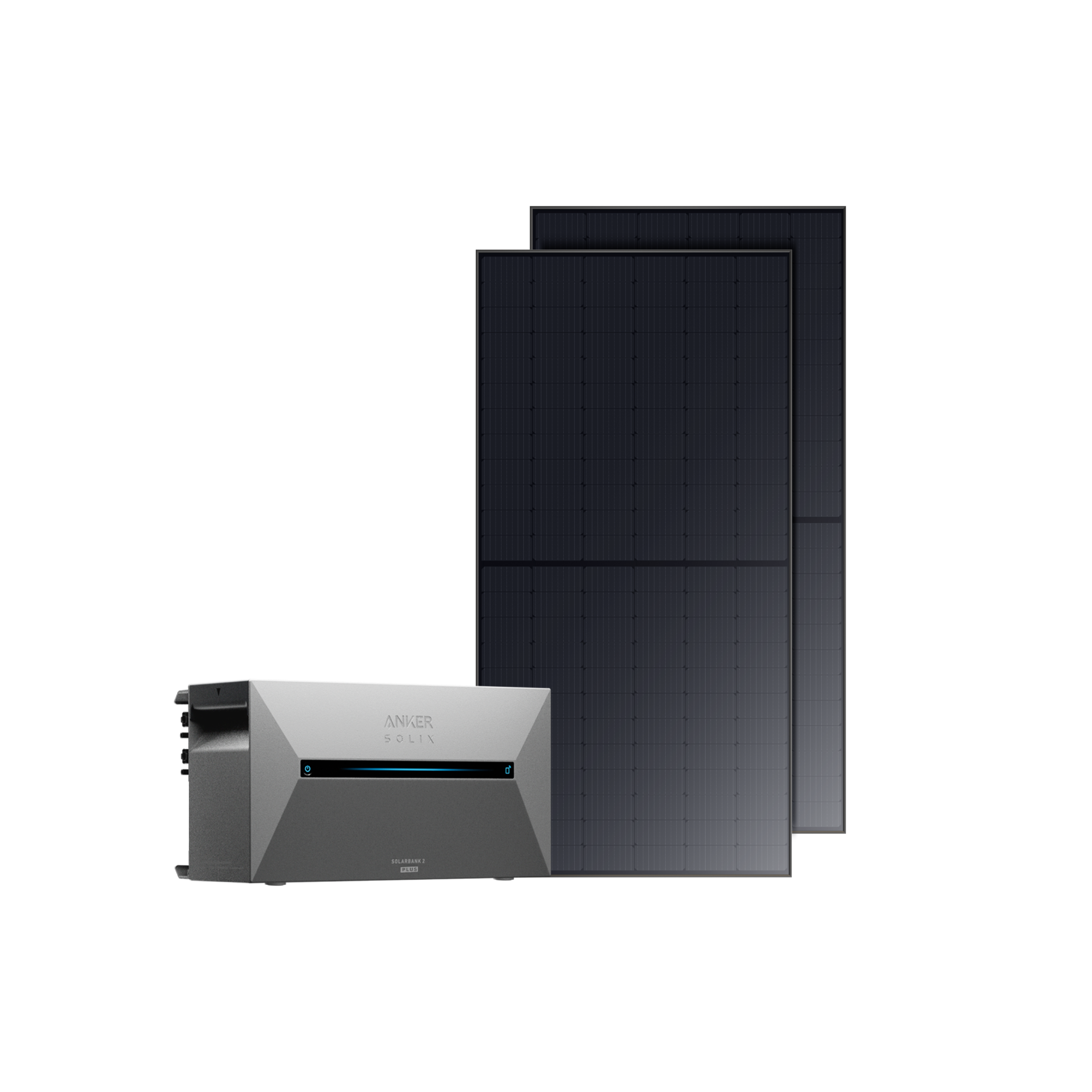 Produktbild von Anker SOLIX Solarbank 2 E1600 Plus + 820Wp Solarmodul