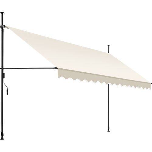 Produktbild von Klemmmarkise mit Handkurbel, höhenverstellbar – 400 x 180 cm