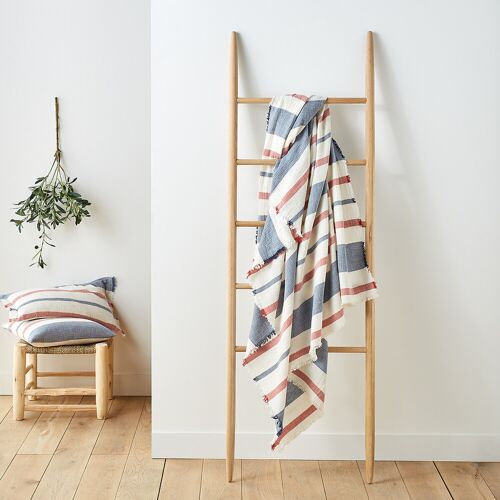 Produktbild von Decke Biscarosse, Musselin mit Streifenmuster