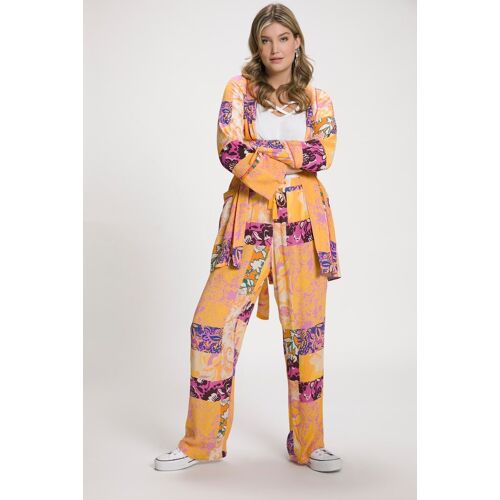 Produktbild von Hose Rose, modischer Druck, weites Bein, Elastikbund