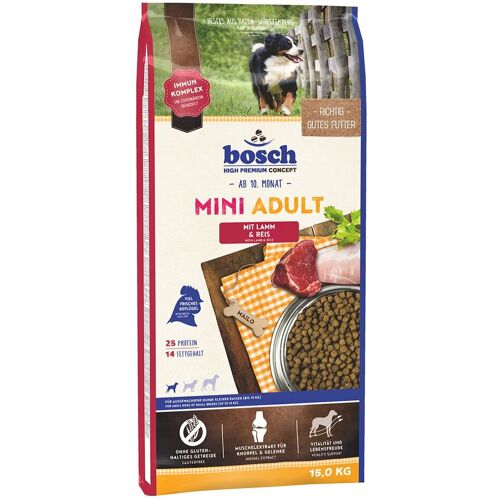 Produktbild von Bosch Hundefutter Mini Adult Lamm & Reis 15kg