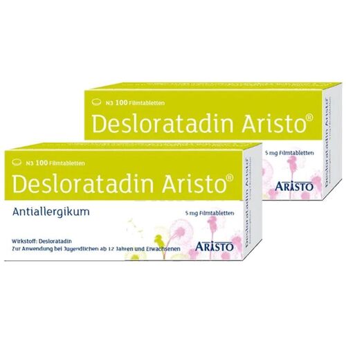 Produktbild von Desloratadin Aristo 5MG Doppelpack 2×100 St Filmtabletten