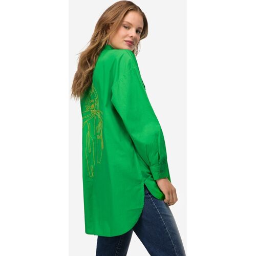 Produktbild von Hemdbluse, Hemdkragen, gerundeter Saum, Langarm