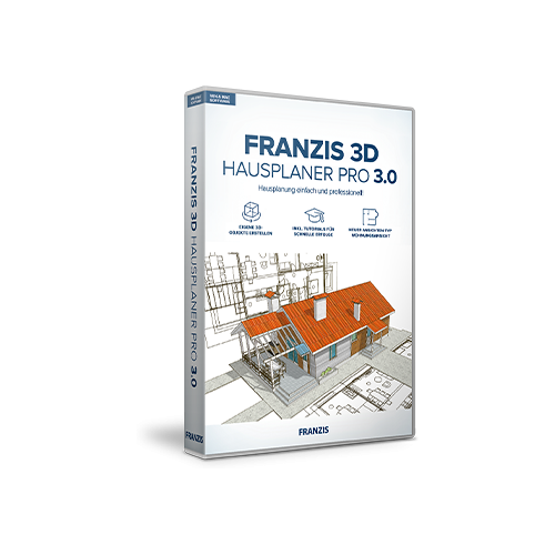 Produktbild von FRANZIS 3D Hausplaner Pro 3.0