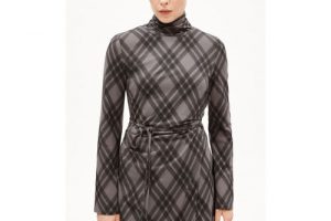Bild von ARMEDANGELS CEETAA ARGYLE – Frauen Slim Fit Kleid – grau M