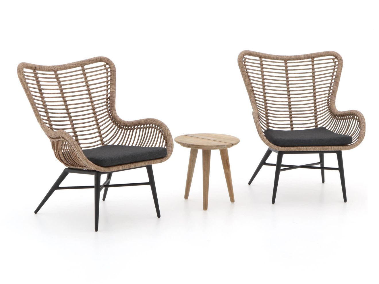 Produktbild von Intenso Rovello/ROUGH-K 40 cm Balkonmöbel-Set Lounge 3-teilig