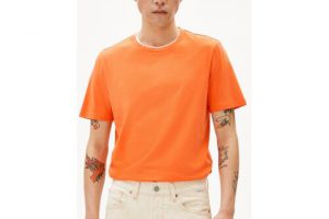 Bild von ARMEDANGELS JAAMES – Männer Regular Fit T-Shirt – orange L