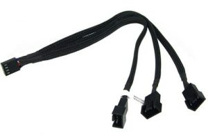 Bild von Phobya Y-Kabel 4Pin PWM auf 3x 4Pin PWM – Schwarz 30cm