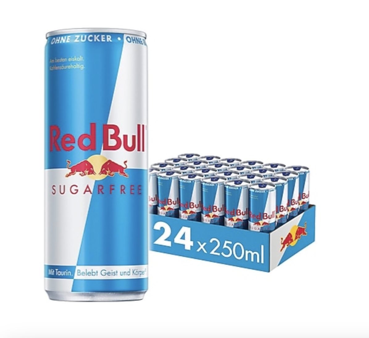 Bild von Red Bull Energy Drink Sugarfree 0,25 Liter Dose, 24er Pack