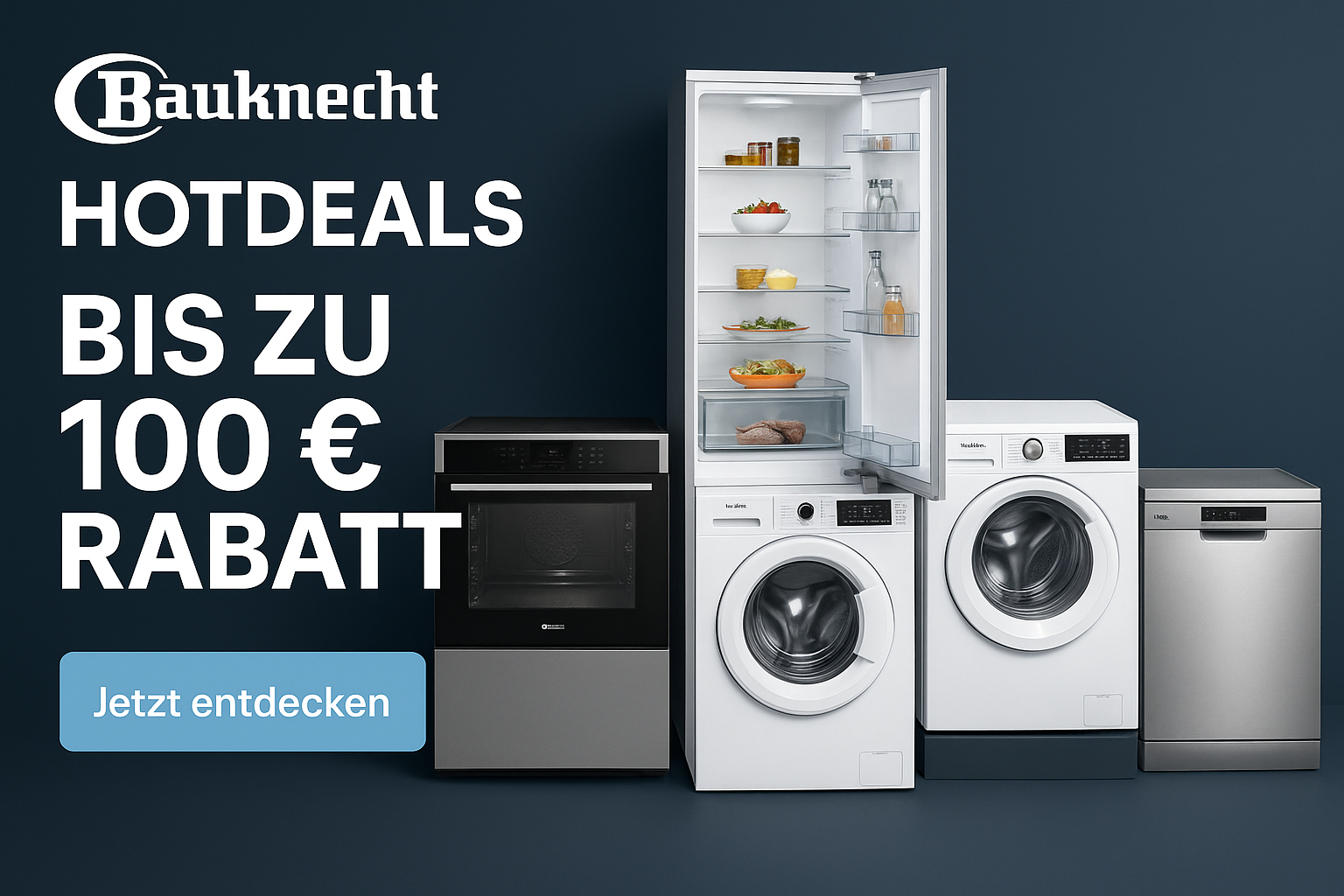 Bild von Bauknecht Hot Deals 2025: Jetzt bis zu 100 € Rabatt