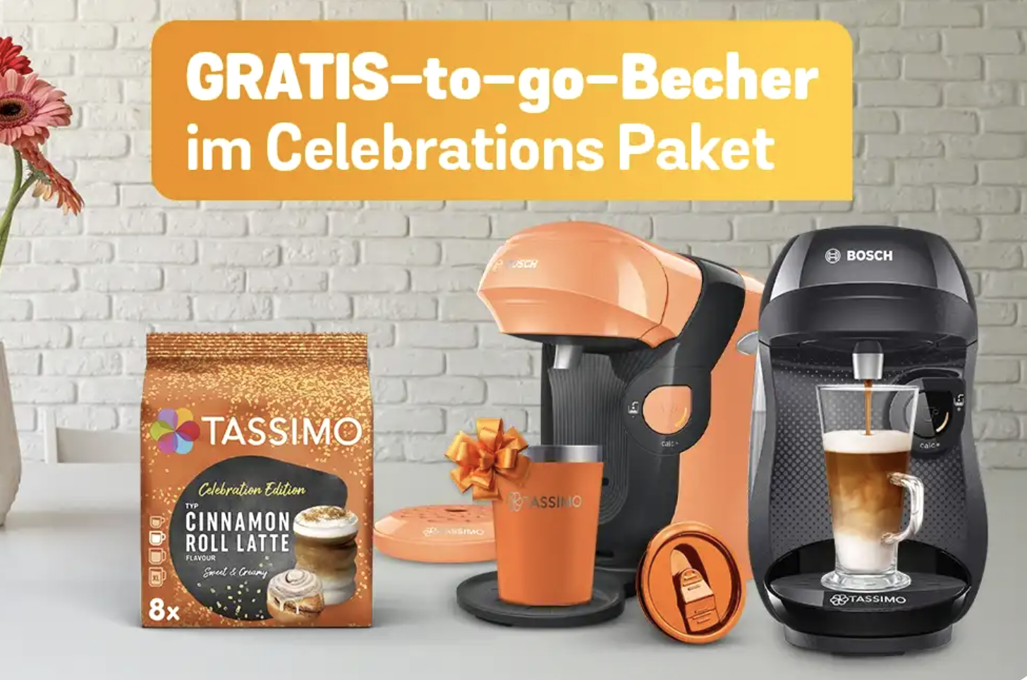 Bild von Gratis To-go-Becher von Tassimo im Celebrations Paket