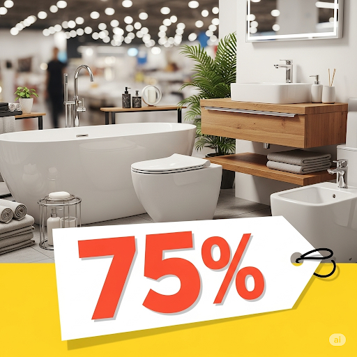 Bild von Mega Tipp: Abverkauf beim Online Bad Discount -75%