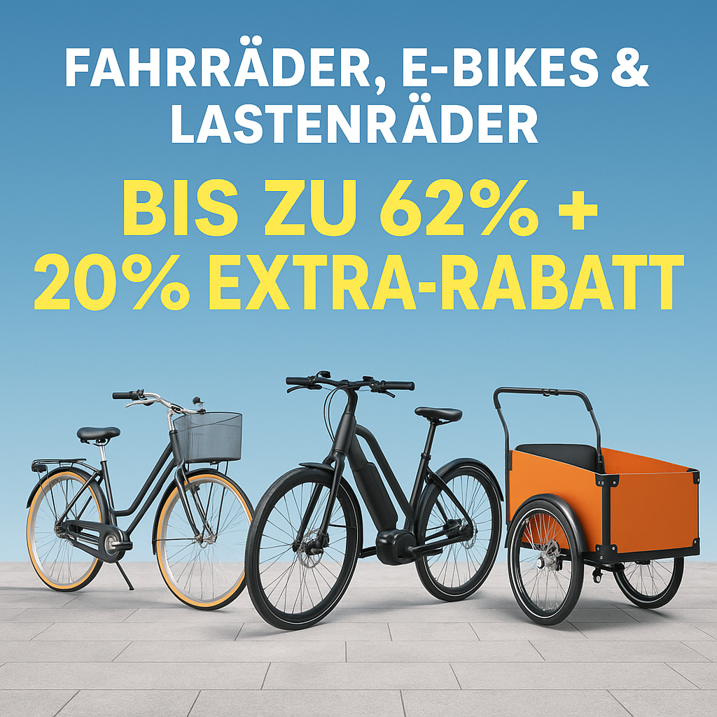 Bild von Fahrräder E-Bikes Lastenräder 82% Rabatt