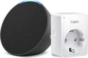 Bild von Echo Pop | Anthrazit + TP-Link Tapo P110MA WLAN-Steckdose mit Energieverbrauchskontrolle