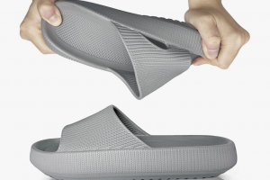 Bild von Wolkensohle Cozyslides Original Schlappen Damen Herren, Super Weich Rutschfest Badelatschen, Sommer Hausschuhe, Wolkenschuhe Mules Garten Dusche, EVA