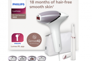 Bild von Philips Lumea IPL Series 8000 – IPL-Gerät zur Haarentfernung, Alternative zur Laser-Haarentfernung, inkl. Trimmer und 4 Aufsätzen für Körper, Gesicht, Bikinizone & Achseln (BRI949/00)